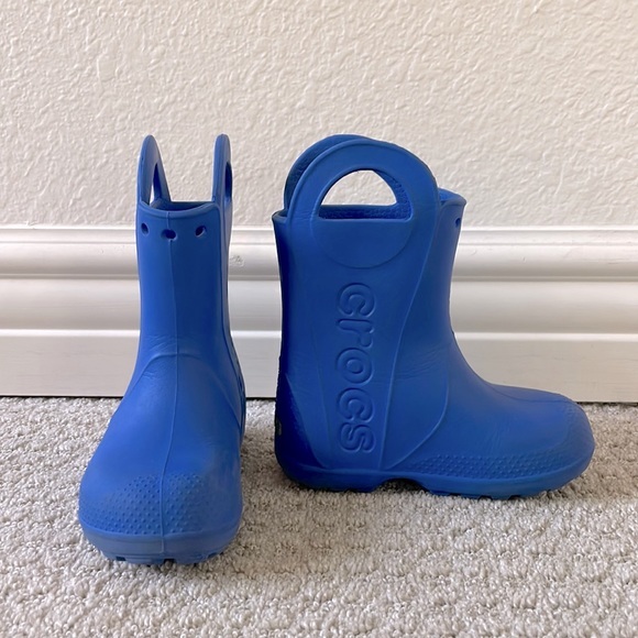 CROCS Shoes Crocs Little Kids Handle It Blue Rain Boots Poshmark